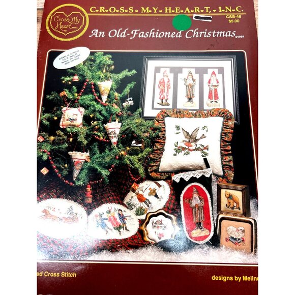 Cross My Heart An Old-Fashioned Christmas Counted Cross Stitch Pattern Book - Picture 2 of 3